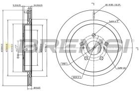 Bremsi CD7017V - DISCO DE FRENO | BRAKE DISCS