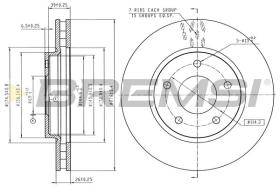 Bremsi CD7803V - DISCO DE FRENO | BRAKE DISCS