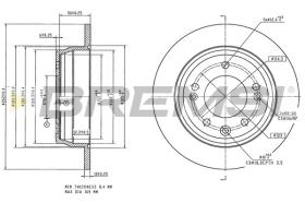 Bremsi CD8087S - DISCO DE FRENO | BRAKE DISCS