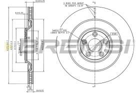Bremsi CD8108V - DISCO DE FRENO | BRAKE DISCS