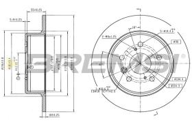 Bremsi CD8160S - DISCO DE FRENO | BRAKE DISCS