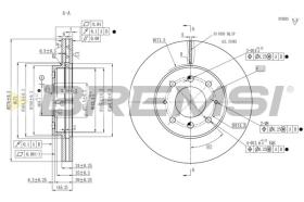 Bremsi CD8163V - DISCO DE FRENO | BRAKE DISCS