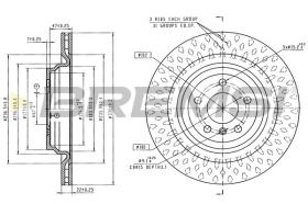 Bremsi CD8208V - DISCHI FRENO | BRAKE DISCS