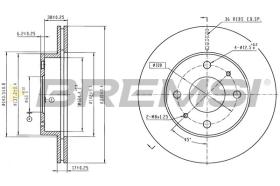 Bremsi CD8225V - DISCO DE FRENO | BRAKE DISCS