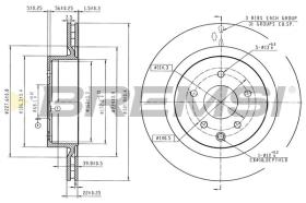Bremsi CD8240V - DISCO DE FRENO | BRAKE DISCS