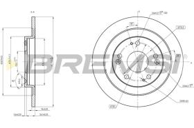 Bremsi CD8474S - DISCO DE FRENO | BRAKE DISCS