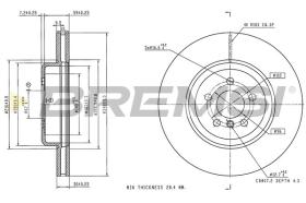 Bremsi CD8476V - DISCO DE FRENO | BRAKE DISCS
