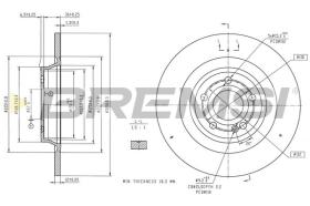 Bremsi CD8483S - DISCO DE FRENO | BRAKE DISCS