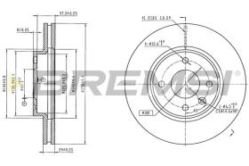 Bremsi CD8540V - DISCO DE FRENO | BRAKE DISCS