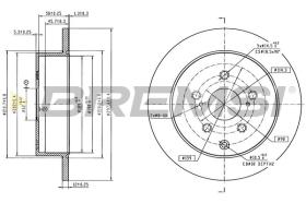 Bremsi CD8642S - DISCO DE FRENO | BRAKE DISCS