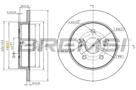 Bremsi CD8643S - DISCHI FRENO | BRAKE DISCS