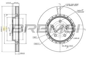 Bremsi CD8752V - DISCO DE FRENO | BRAKE DISCS