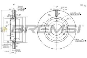 Bremsi CD8752V - DISCHI FRENO | BRAKE DISCS