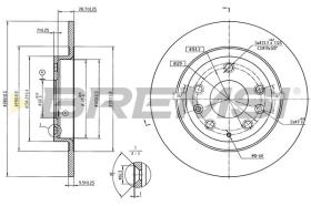 Bremsi CD8823S - DISCO DE FRENO | BRAKE DISCS