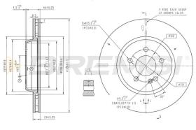 Bremsi CD8835V - DISCO DE FRENO | BRAKE DISCS