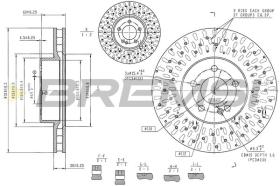 Bremsi CD8838V - DISCO DE FRENO | BRAKE DISCS