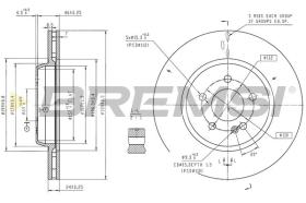 Bremsi CD8839S - DISCHI FRENO | BRAKE DISCS