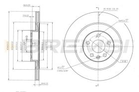 Bremsi CD8844V - DISCO DE FRENO | BRAKE DISCS