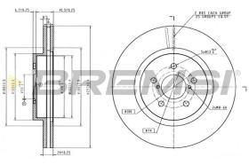 Bremsi CD8863V - DISCHI FRENO | BRAKE DISCS