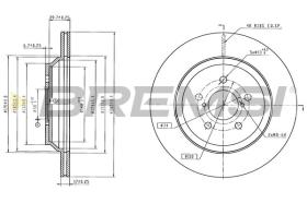 Bremsi CD8864V - DISCHI FRENO | BRAKE DISCS