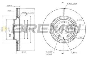 Bremsi CD8888V - DISCHI FRENO | BRAKE DISCS