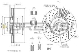 Bremsi CD8925V - DISCO DE FRENO | BRAKE DISCS