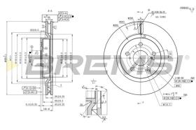 Bremsi CD8925V - DISCHI FRENO | BRAKE DISCS