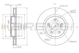 Bremsi CD8925V - DISCO DE FRENO | BRAKE DISCS