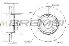 Bremsi CD8928V - DISCHI FRENO | BRAKE DISCS