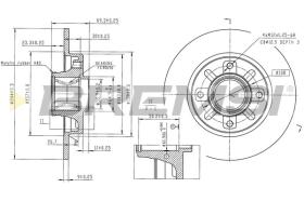 Bremsi CD8929S - DISCHI FRENO | BRAKE DISCS