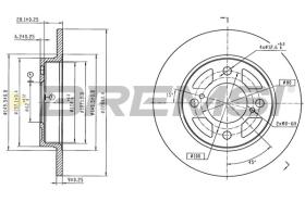 Bremsi CD8981S - DISCO DE FRENO | BRAKE DISCS