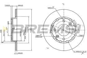 Bremsi CD8985S - DISCO DE FRENO | BRAKE DISCS