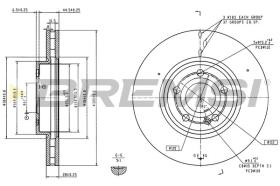 Bremsi CD8994V - DISCO DE FRENO | BRAKE DISCS