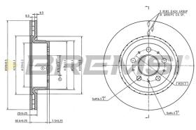 Bremsi CD9015V - DISCO DE FRENO | BRAKE DISCS