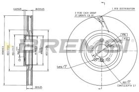 Bremsi CD9020V - DISCO DE FRENO | BRAKE DISCS