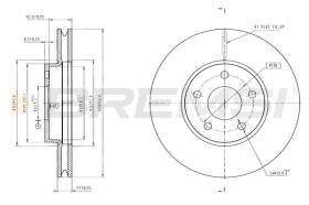 Bremsi CD9020V - DISCO DE FRENO | BRAKE DISCS
