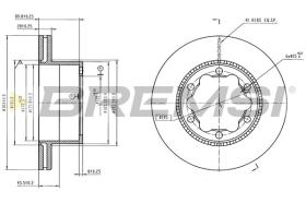 Bremsi CD9021V - DISCO DE FRENO | BRAKE DISCS