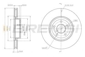 Bremsi CD9021V - DISCO DE FRENO | BRAKE DISCS