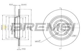 Bremsi CD9022S - DISCO DE FRENO | BRAKE DISCS