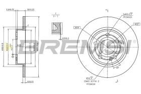 Bremsi CD9024V - DISCHI FRENO | BRAKE DISCS