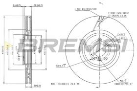 Bremsi CD9025VLS - DISCO DE FRENO | BRAKE DISCS