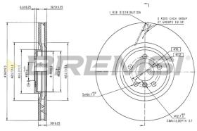 Bremsi CD9025VRD - DISCO DE FRENO | BRAKE DISCS