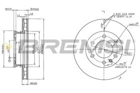 Bremsi CD9034V - DISCO DE FRENO | BRAKE DISCS