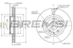 Bremsi CD9035V - DISCO DE FRENO | BRAKE DISCS