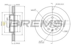 Bremsi CD9036V - DISCHI FRENO | BRAKE DISCS