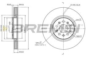 Bremsi CD9041V - DISCO DE FRENO | BRAKE DISCS