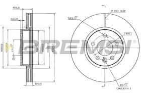 Bremsi CD9043V - DISCO DE FRENO | BRAKE DISCS