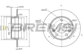 Bremsi CD9045S - DISCHI FRENO | BRAKE DISCS