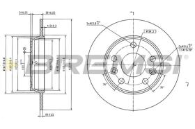 Bremsi CD9046S - DISCO DE FRENO | BRAKE DISCS