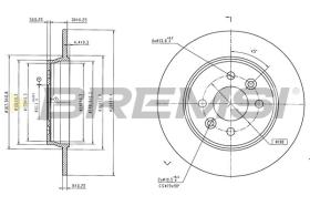 Bremsi CD9047V - DISCO DE FRENO | BRAKE DISCS